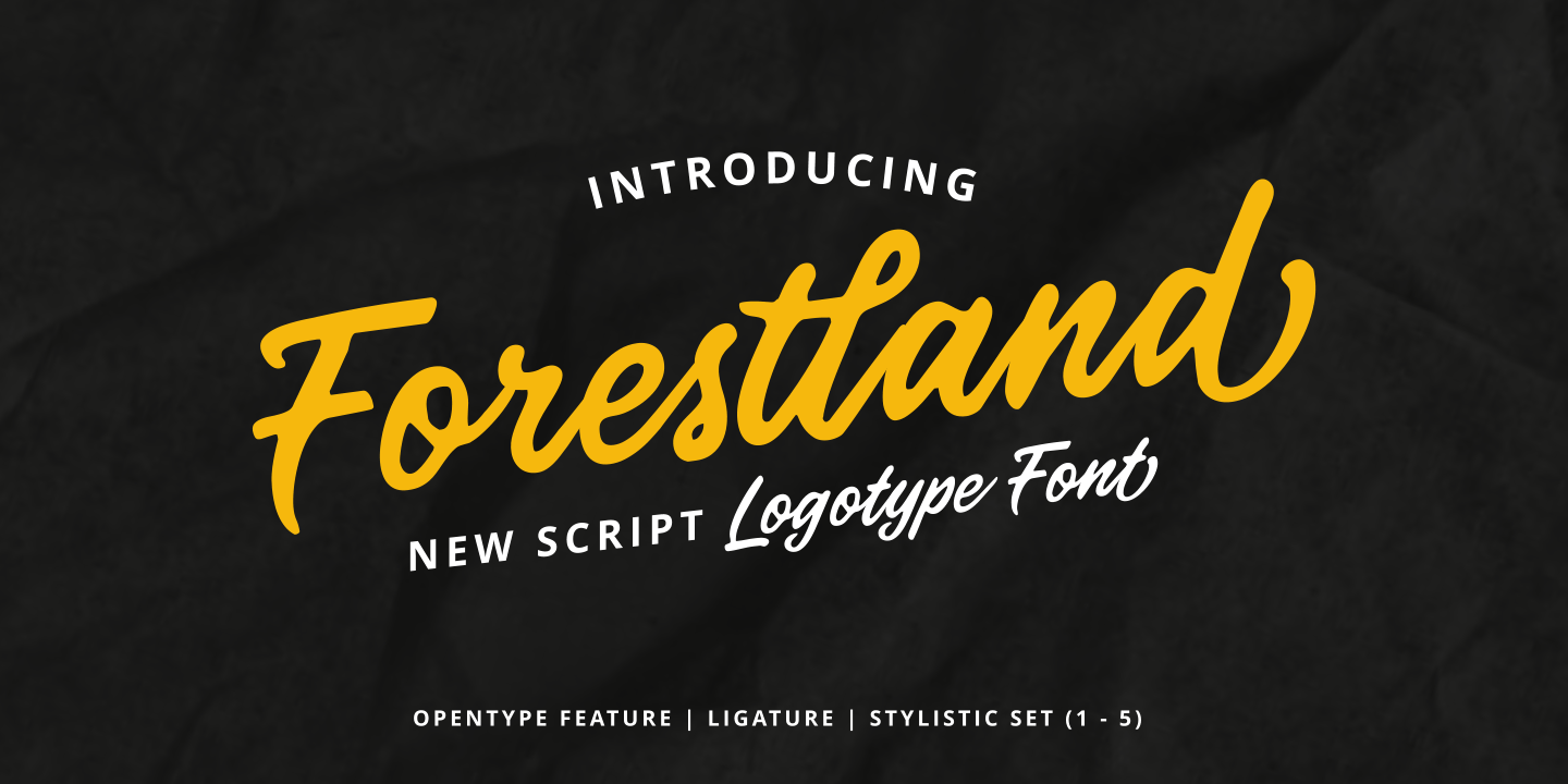 Example font Forestland #1